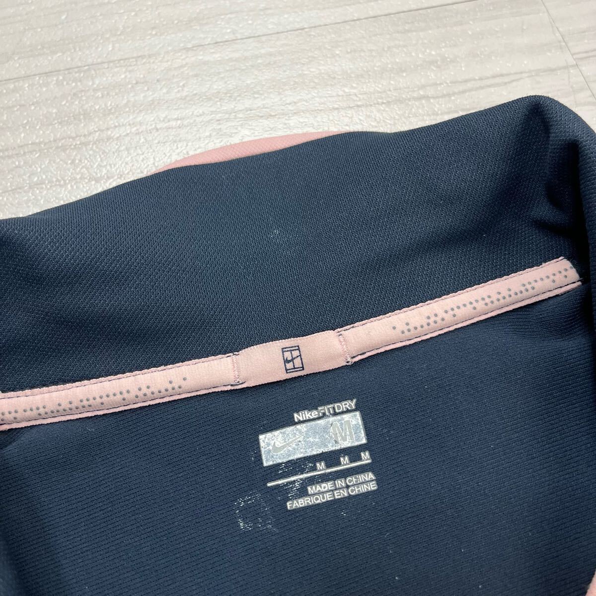 (TK-0604) NIKE ナイキ 半袖ポロシャツ ゴルフウェア スポーツウェア ネイビー レディース M