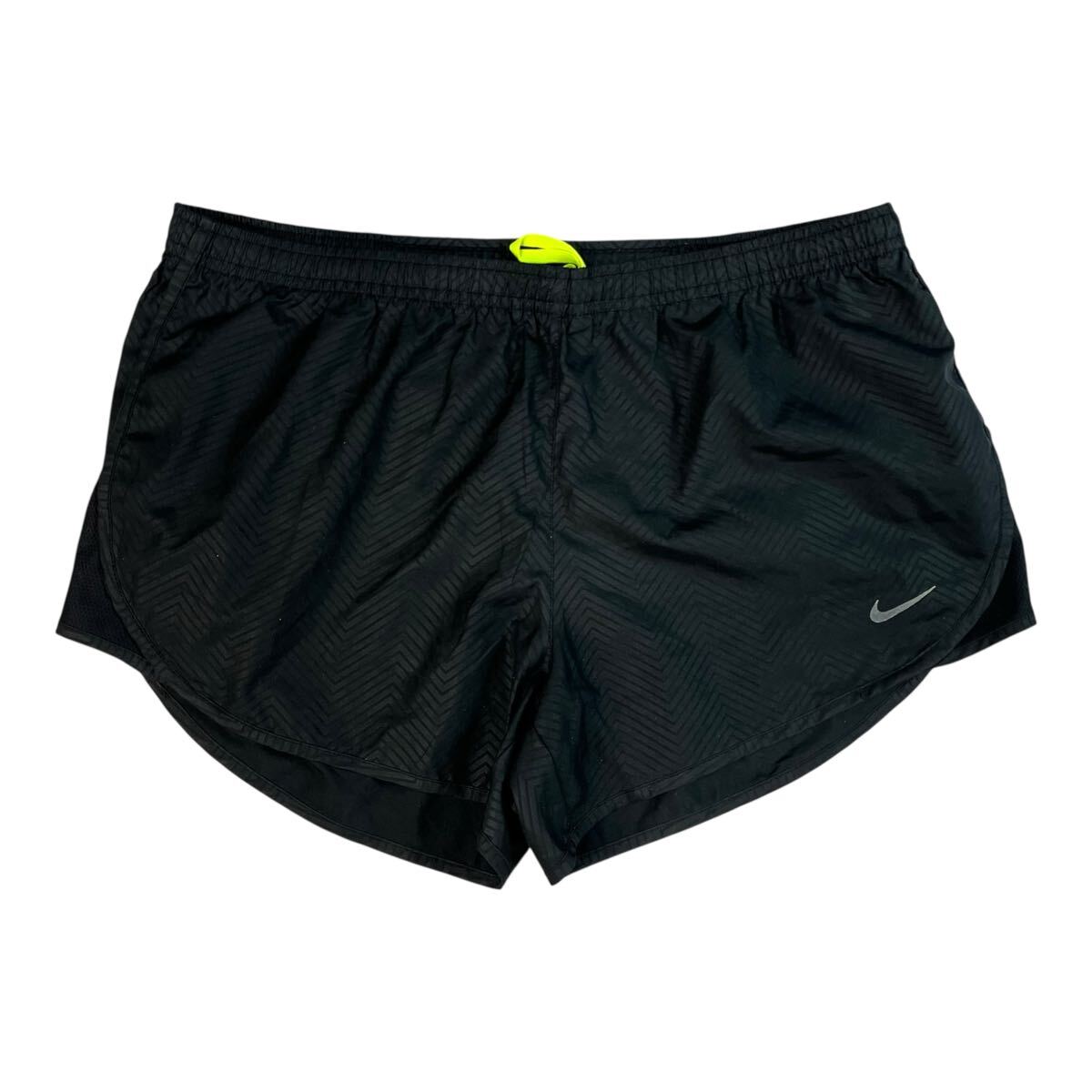 (TK-0619) NIKE ナイキ ショートパンツ ハーフパンツ ランニングショーツ スポーツウェア ブラック レディース L