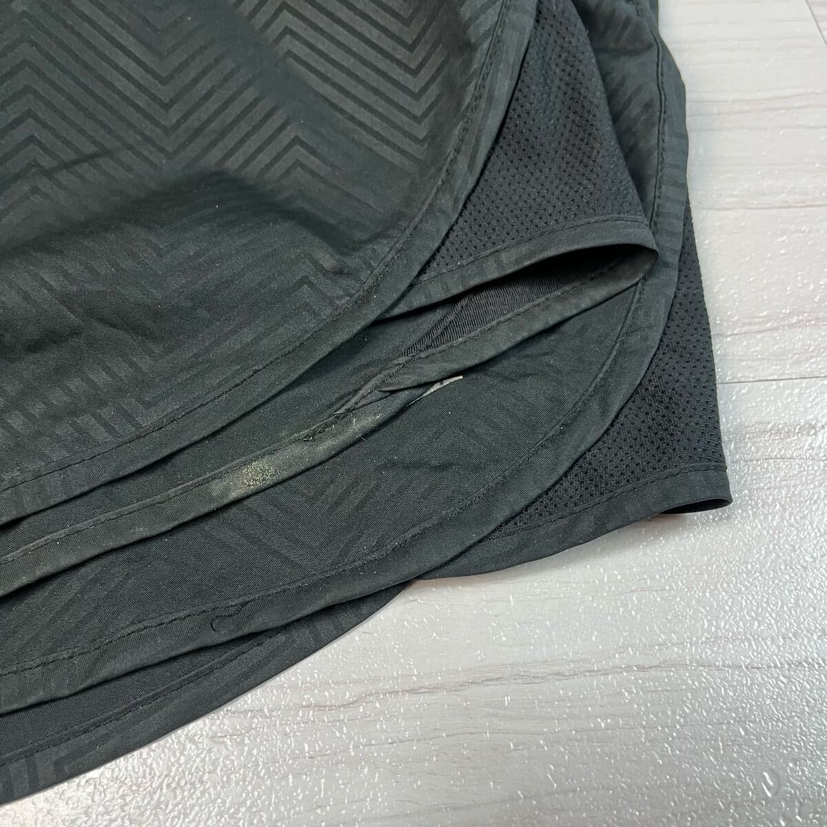 (TK-0619) NIKE ナイキ ショートパンツ ハーフパンツ ランニングショーツ スポーツウェア ブラック レディース L