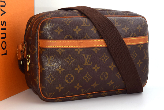 【良品】 ルイヴィトン LouisVuitton モノグラム リポーターＰＭ レディース メンズ ショルダーバック 斜掛け M45254 鞄 MONOGRAM BAG １円