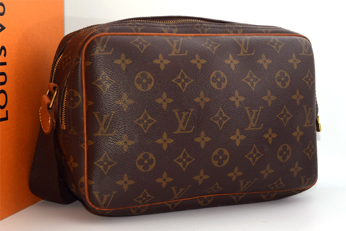 【良品】 ルイヴィトン LouisVuitton モノグラム リポーターＰＭ レディース メンズ ショルダーバック 斜掛け M45254 鞄 MONOGRAM BAG １円