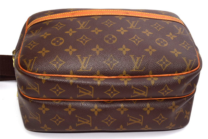 【良品】 ルイヴィトン LouisVuitton モノグラム リポーターＰＭ レディース メンズ ショルダーバック 斜掛け M45254 鞄 MONOGRAM BAG １円