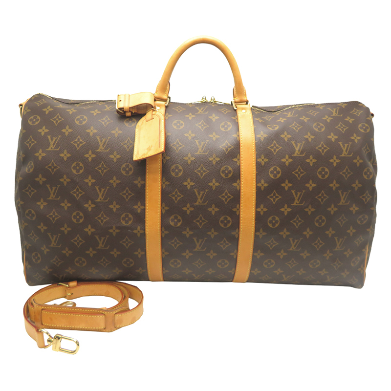 ［飯能本店］LOUIS VUITTON LV ルイ?ヴィトン キーポルバンドリエール 60 M41412 ( 廃番 ) ボストンバッグ モノグラム DH87707