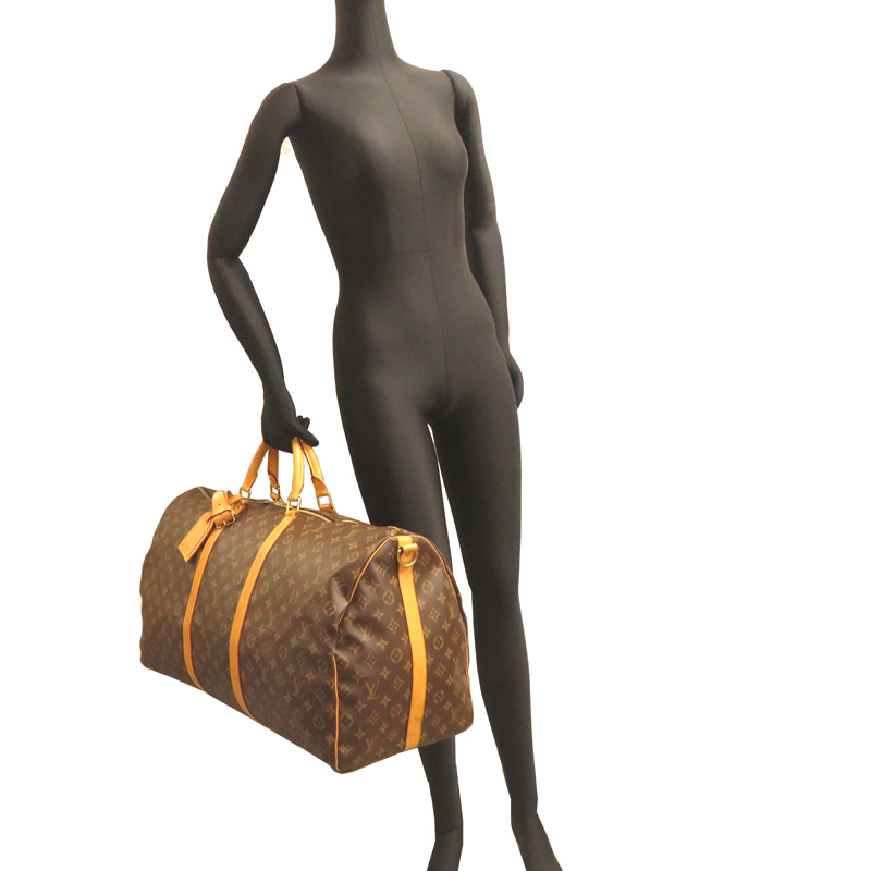 ［飯能本店］LOUIS VUITTON LV ルイ?ヴィトン キーポルバンドリエール 60 M41412 ( 廃番 ) ボストンバッグ モノグラム DH87707