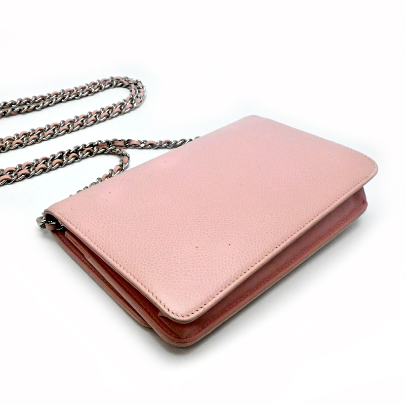 ［銀座店］LOUIS VUITTON LV ルイ?ヴィトン ココマーク チェーン ウォレット A48654 ショルダーバッグ キャビアスキン DH87582