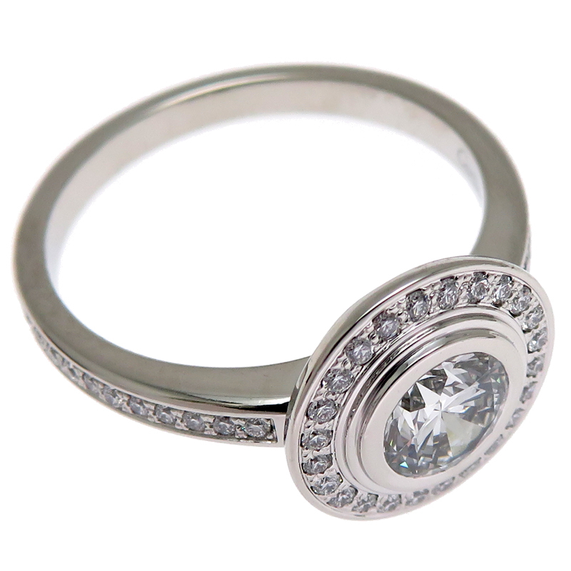 ［飯能本店］CARTIER カルティエ #50 0.61ct ダイヤモンド ダムール リング?指輪 Pt950プラチナ 10號 レディース DH87836