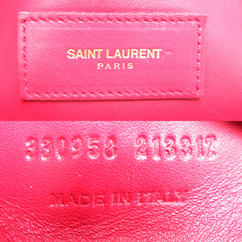 ［飯能本店］SAINT LAURENT サンローラン ベイビーダッフル 213317 ショルダーバッグ レッド レディース DH85071