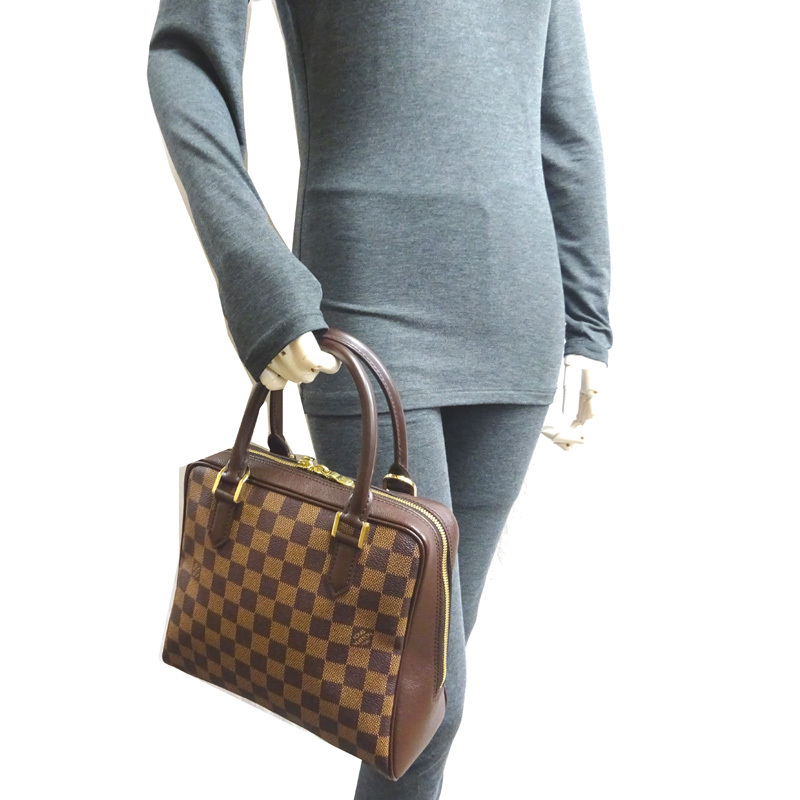 ［飯能本店］LOUIS VUITTON LV ルイ?ヴィトン ブレラ N51150 (廃番) ハンドバッグ ダミエ エベヌ (ブラウン系) レディース DH80061