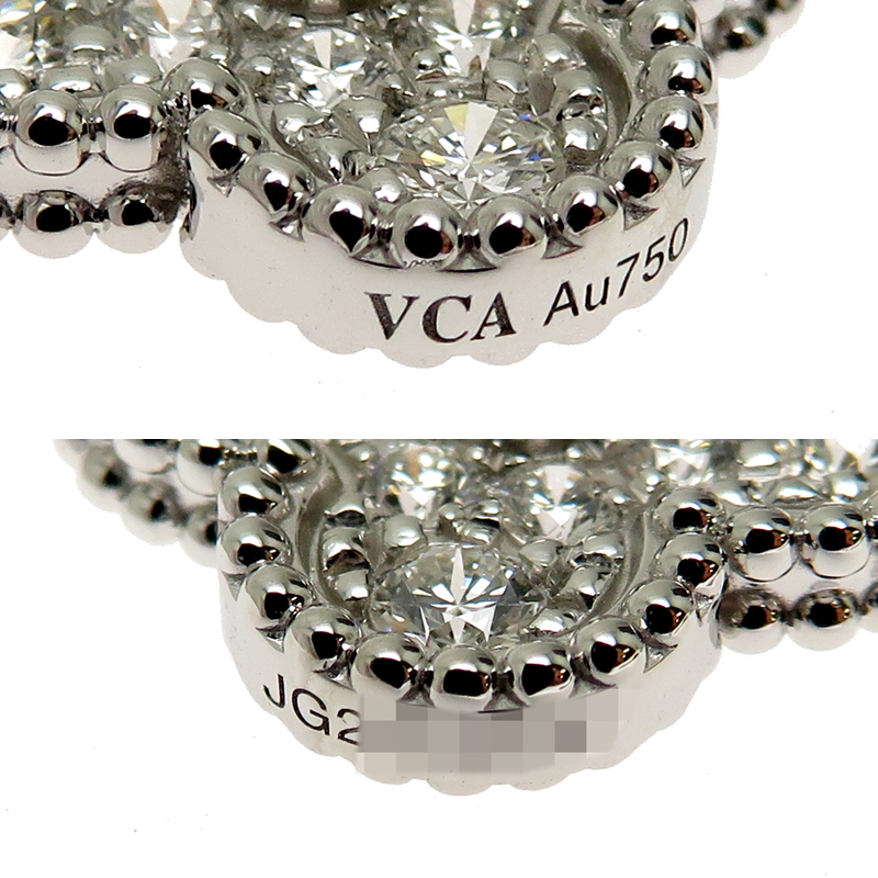 [ Гиндза магазин ]Van Cleef & Arpels Van Cleef & Arpels бриллиант Vintage aru рукоятка bla5 узор браслет DH87657