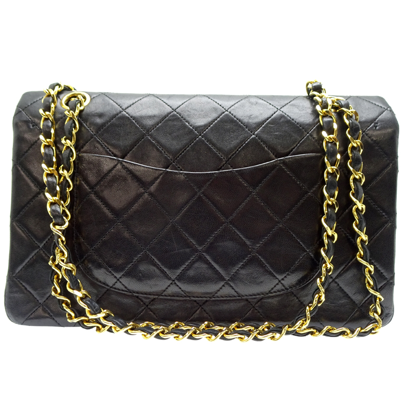 ［飯能本店］CHANEL シャネル マトラッセ 25 A01112 ショルダーバッグ ラムスキン ブラック レディース DH87941
