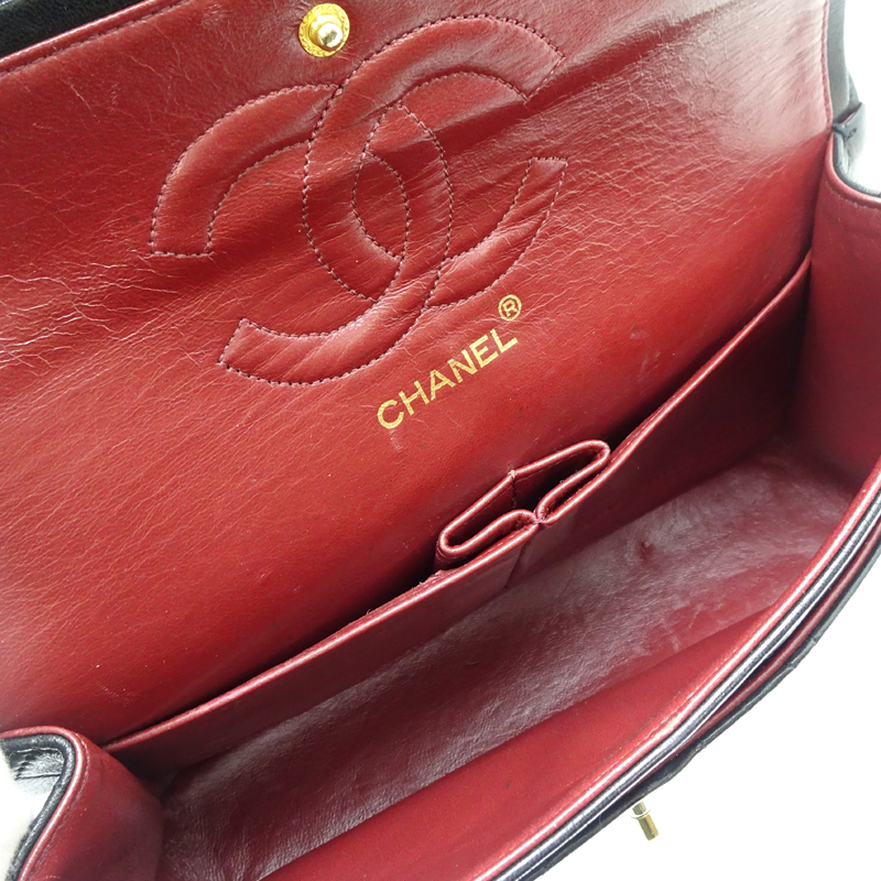 ［飯能本店］CHANEL シャネル マトラッセ 25 A01112 ショルダーバッグ ラムスキン ブラック レディース DH87941