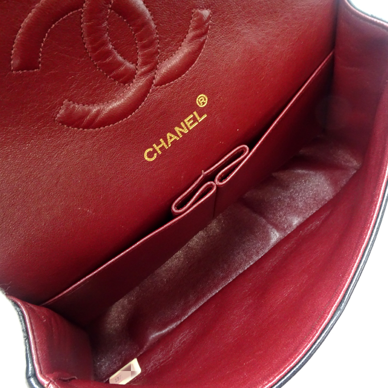 ［飯能本店］CHANEL シャネル マトラッセ 25 A01112 ショルダーバッグ ラムスキン ブラック レディース DH87942