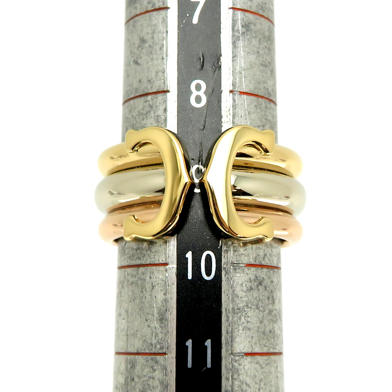 ［銀座店］CARTIER カルティエ #49 C2 ドゥーブルC LM リング?指輪 750イエローゴールド 9.5號(hào) レディース DH87638