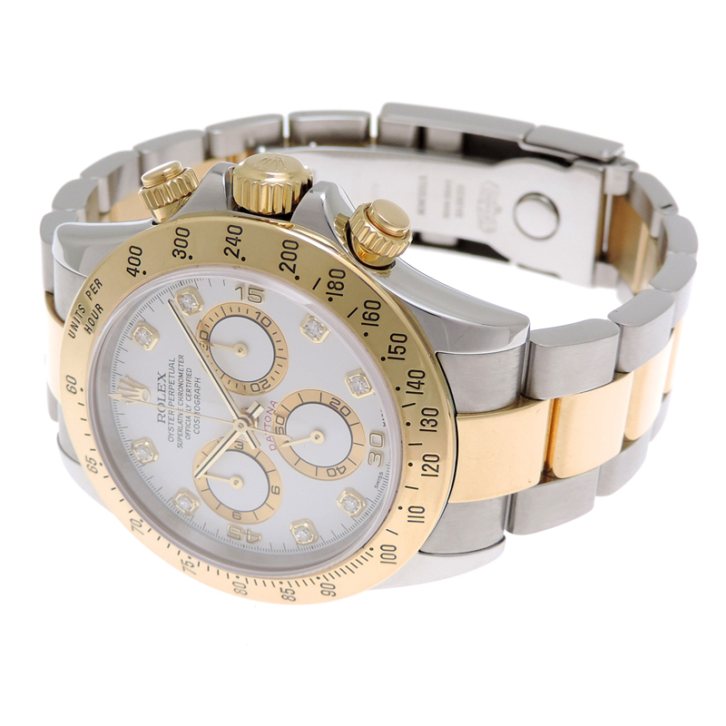［銀座店］ROLEX ロレックス コスモグラフ デイトナ 8P ダイヤモンド K番 2001年制 116523G 腕時計 メンズ DH88004