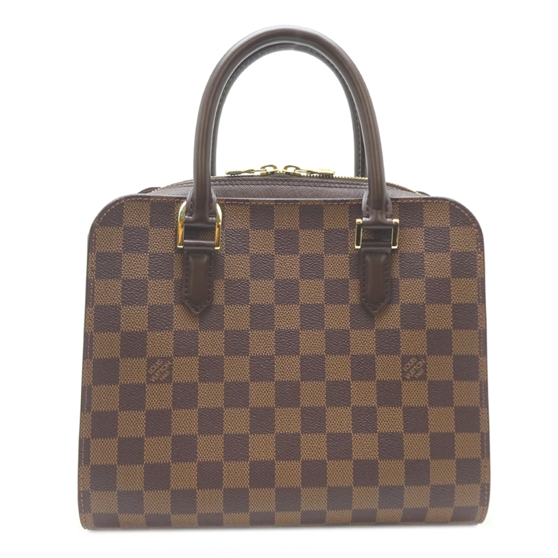 ［飯能本店］LOUIS VUITTON LV ルイ?ヴィトン トリアナ N51155(廃番) ハンドバッグ ダミエ エベヌ（ブラウン） レディース DH82003