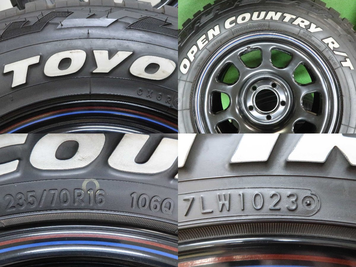 4шт.@ Daytona SS 16 дюймовый 5H PCD 114.3 радиальный шина TOYO открытый Country R/T 235/70R16 белые буквы DAYTONA стальное колесо 