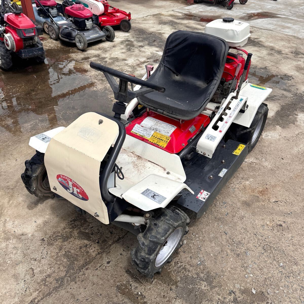 【動畫あり】 乗用草刈機 オーレック ラビットモアー RM80JD 草刈機 乗用モア ロータリーモア HONDA エンジン 11馬力 モア 中古 山形より