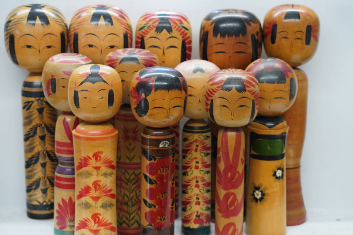 * Showa Retro традиция kokeshi произведение kokeshi очень большой высота примерно 36cm~46cm совместно 12 пункт традиция прикладное искусство японская кукла горячие источники земля производство украшение *1 включение в покупку не возможно 