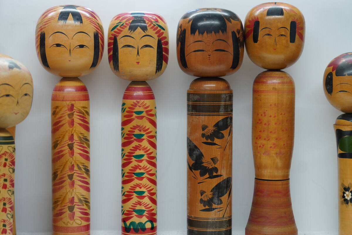 * Showa Retro традиция kokeshi произведение kokeshi очень большой высота примерно 36cm~46cm совместно 12 пункт традиция прикладное искусство японская кукла горячие источники земля производство украшение *1 включение в покупку не возможно 