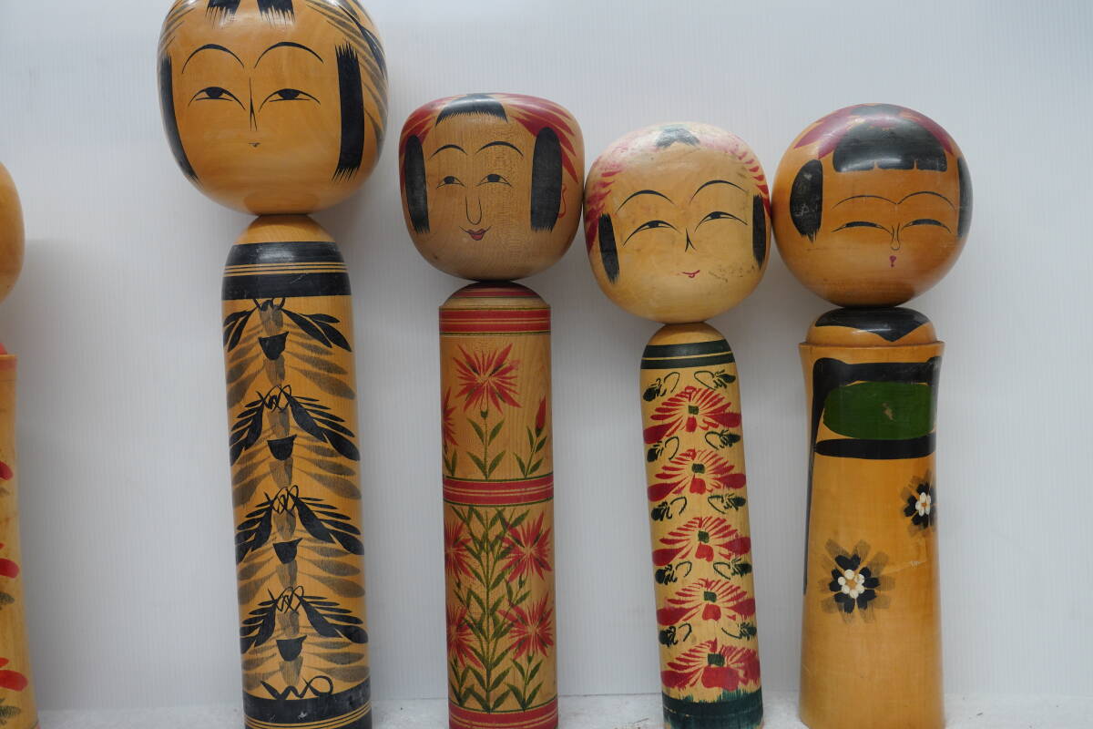 * Showa Retro традиция kokeshi произведение kokeshi очень большой высота примерно 36cm~46cm совместно 12 пункт традиция прикладное искусство японская кукла горячие источники земля производство украшение *1 включение в покупку не возможно 