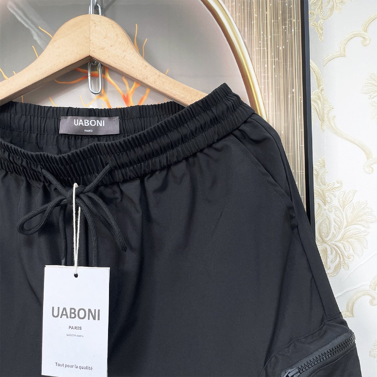  стандартный EU производства & обычная цена 3 десять тысяч *UABONI*Paris* шорты *yuaboni* Париж departure * прекрасное качество тонкий вентиляция скорость . освежение короткий хлеб простой casual летняя одежда M/46