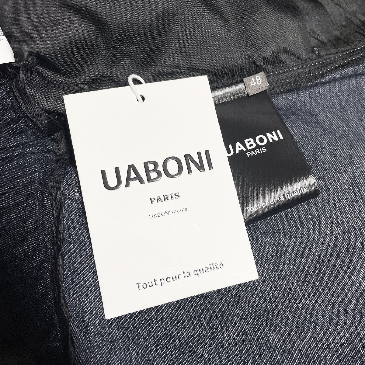  популярный EU производства & обычная цена 4 десять тысяч *UABONI*Paris* Denim брюки * Франция * Париж departure * soft вентиляция ремень имеется свободно длинные брюки слаксы улица надеты весна лето L/48