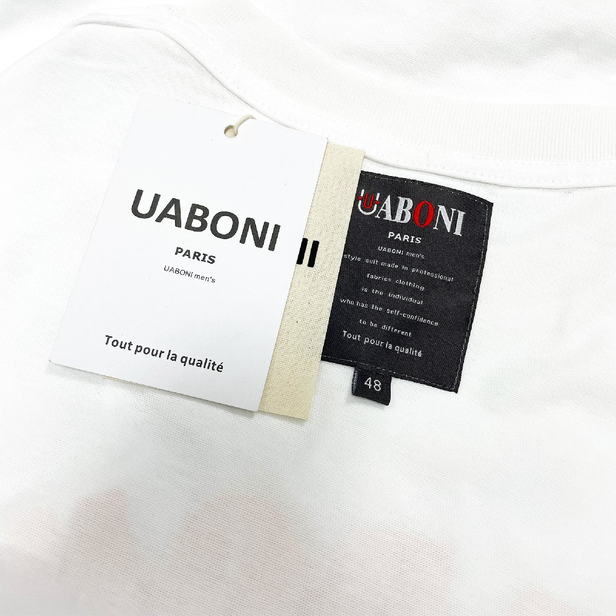  шт .EU производства & обычная цена 2 десять тысяч *UABONI*Paris* короткий рукав футболка *yuaboni* Париж departure * хлопок 100%. пот soft удобный развлечение сердце American Casual Street улица надеты M