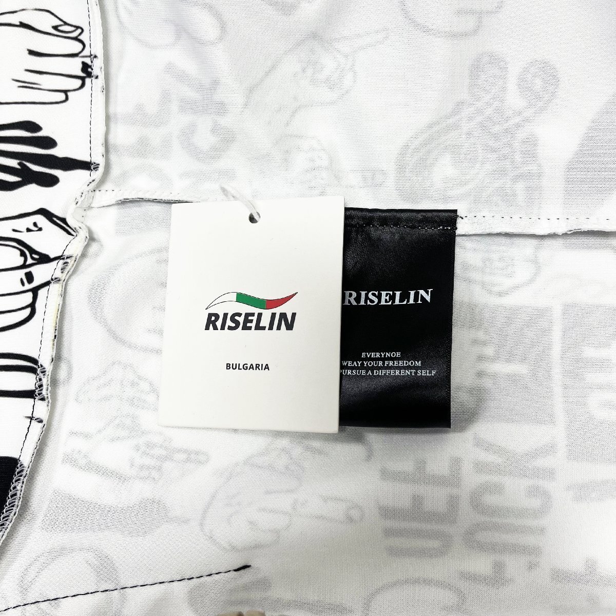 個性ヨーロッパ制※定価8萬◆ブルガリア発※RISELIN 上下セット 通気 ソフト パーカー スウェットパンツ 総柄 ストリート スポーツ 2XL/52