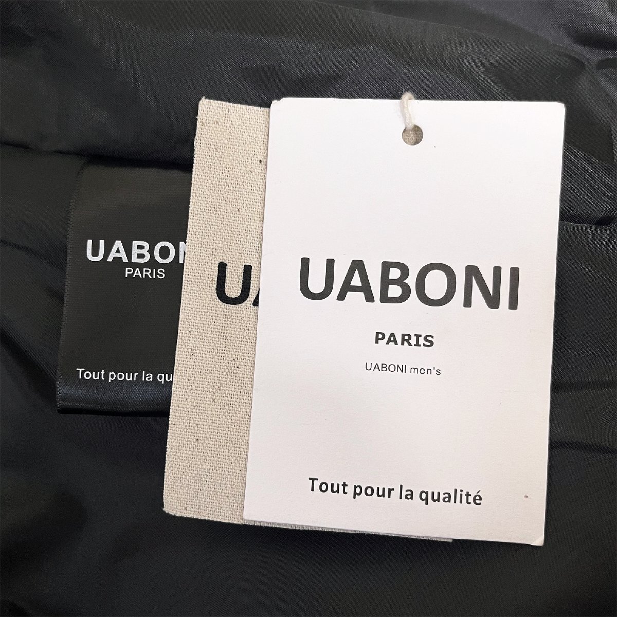★★人気新作EU制&定価8萬◆UABONI*Paris*ダウンジャケット*ユアボニ*パリ発◆ダックダウン90％ 厚手 防寒防風(fēng) フード付き オシャレ 2XL