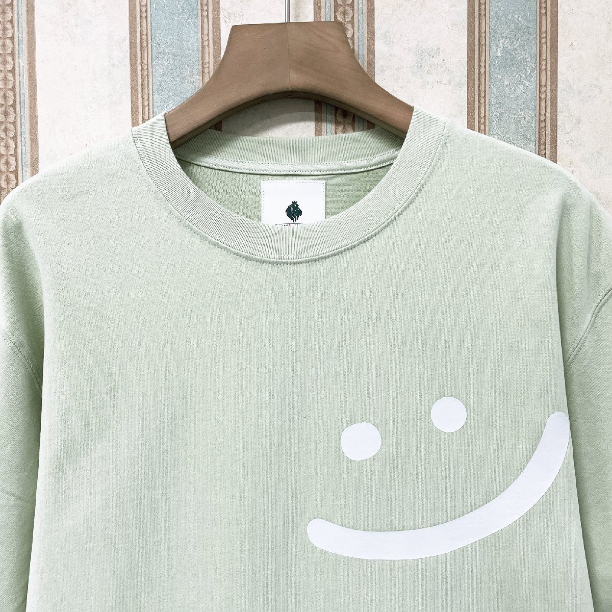 絶賛?半袖Tシャツ 定価2萬 FRANKLIN MUSK?アメリカ?ニューヨーク発 通気 吸汗 個性 スウェット カットソー 笑顔 男女兼用 夏 サイズ3