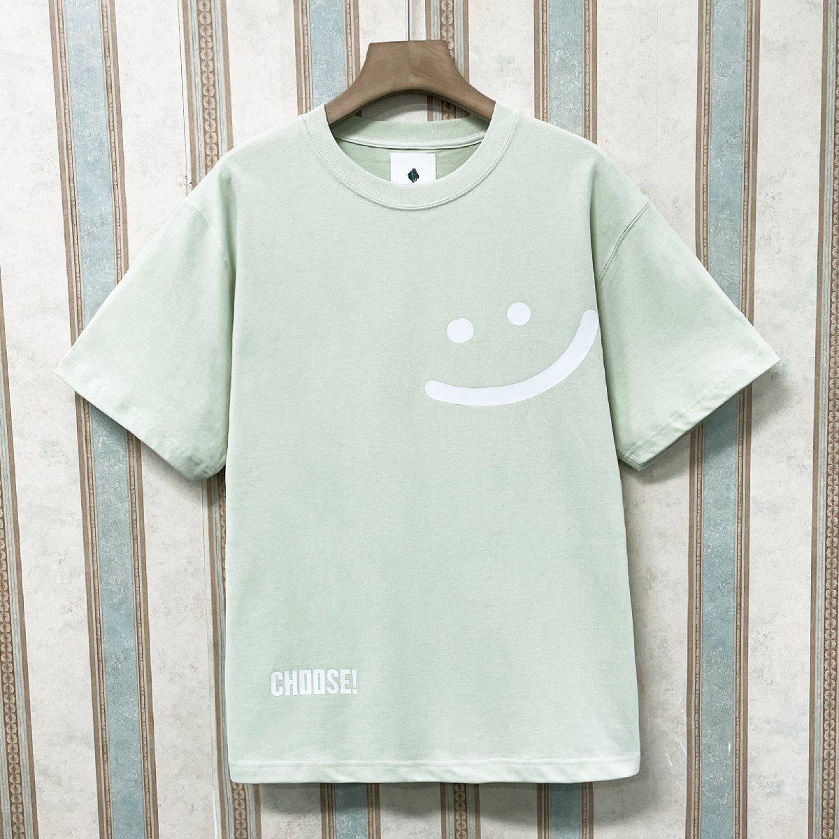 絶賛?半袖Tシャツ 定価2萬 FRANKLIN MUSK?アメリカ?ニューヨーク発 通気 吸汗 個性 スウェット カットソー 笑顔 男女兼用 夏 サイズ3