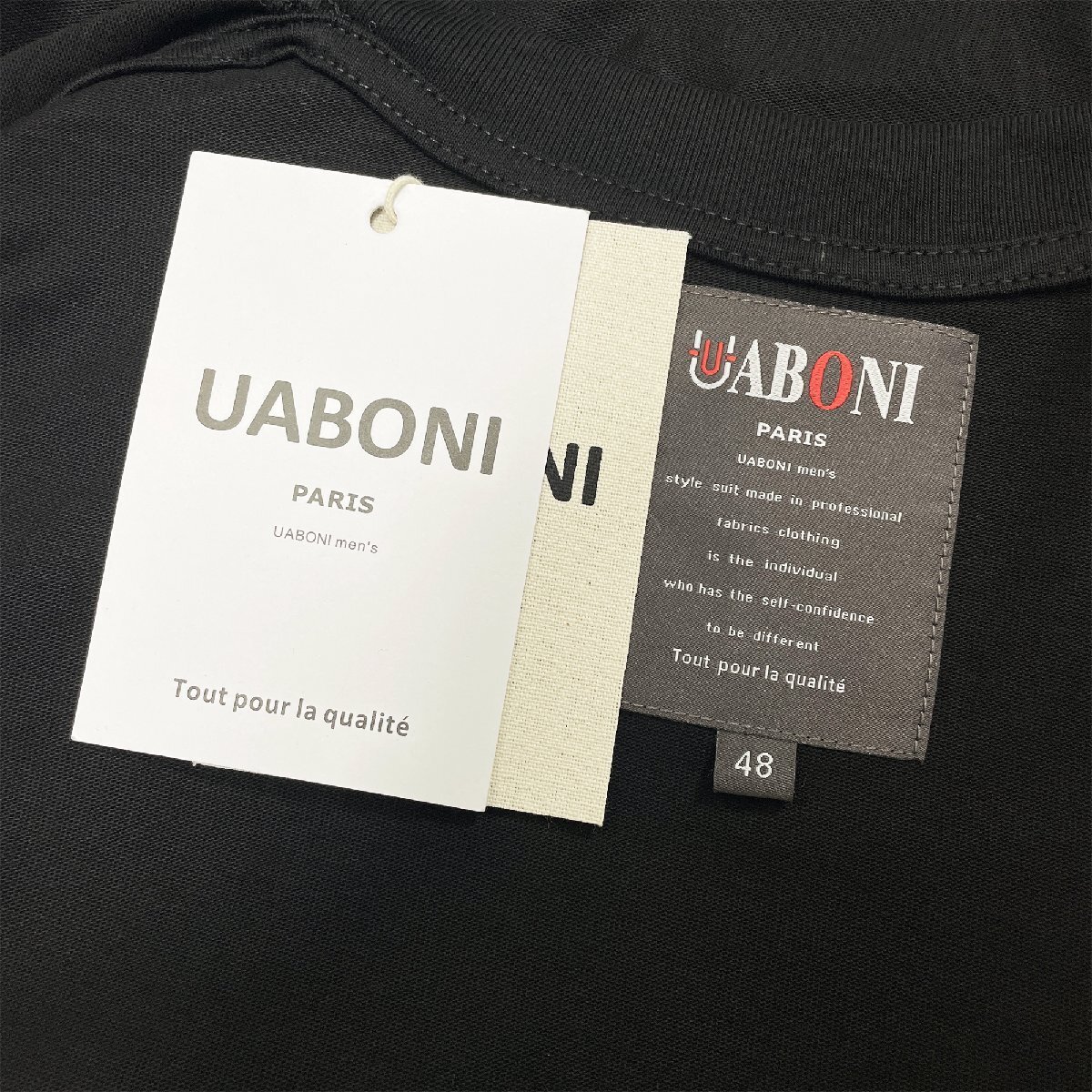 新作EU制＆定価2萬(wàn)◆UABONI*Paris*半袖Tシャツ*ユアボニ*パリ発◆上質(zhì) 通気 薄手 個(gè)性 キューピッド カットソー ユニセックス 夏 2XL/52