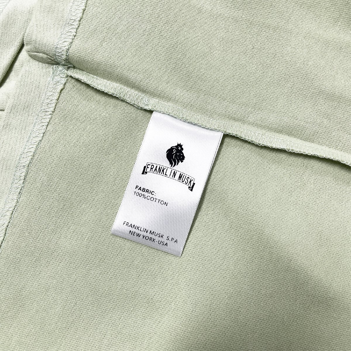 絶賛?半袖Tシャツ 定価2萬 FRANKLIN MUSK?アメリカ?ニューヨーク発 通気 吸汗 個性 スウェット カットソー 笑顔 男女兼用 夏 サイズ3
