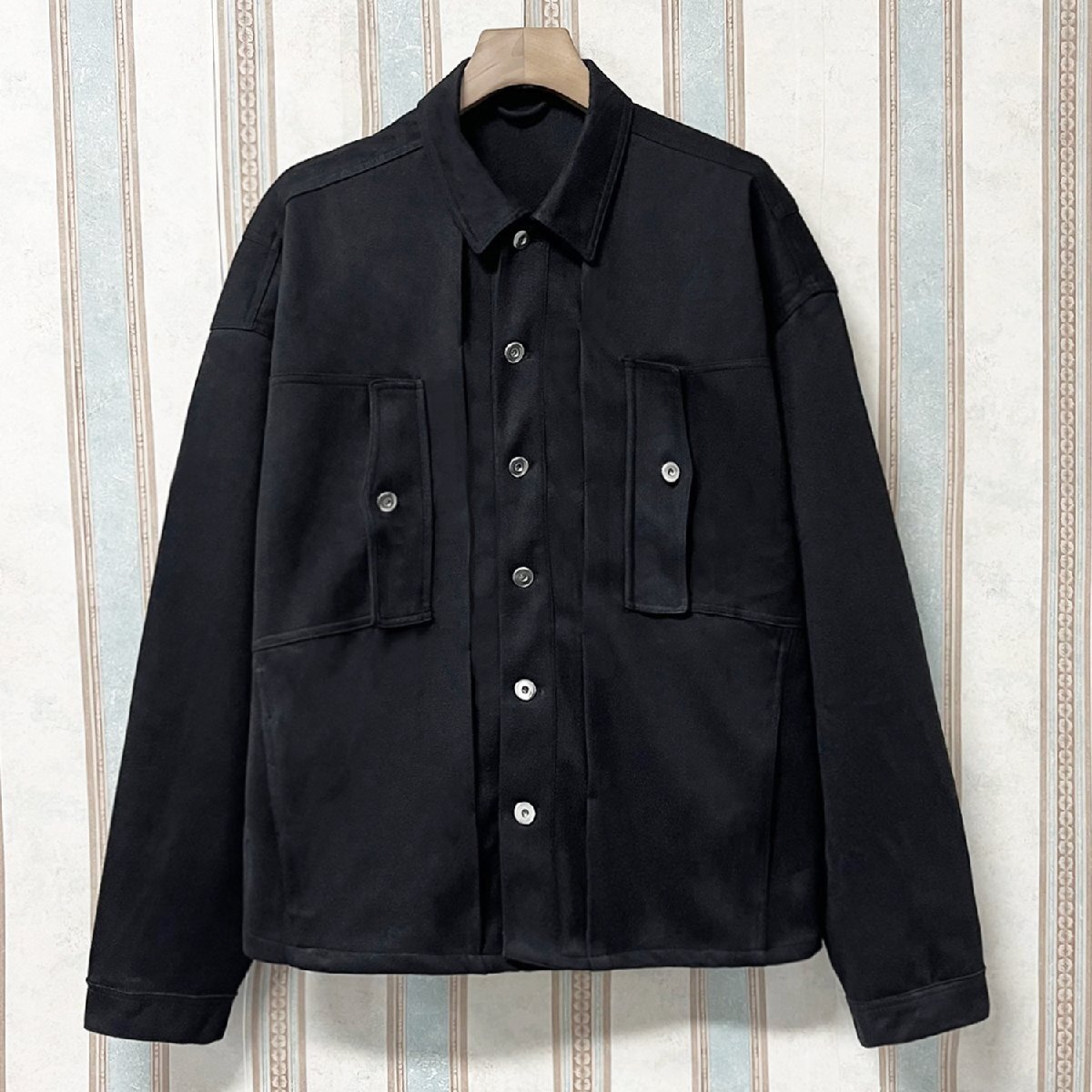 上級(jí) 定価7萬(wàn) FRANKLIN MUSK?アメリカ?ニューヨーク発 ジャケット カシミア100% 柔らかい 無(wú)地 ブルゾン カジュアル 春秋 通勤 サイズ1