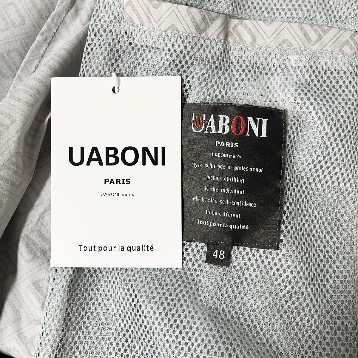  высокий класс EU производства & обычная цена 5 десять тысяч *UABONI*Paris* жакет *yuaboni* Париж departure * скорость . вентиляция общий рисунок солнцезащитное средство Rush Guard шт . с капюшоном . повседневный L/48