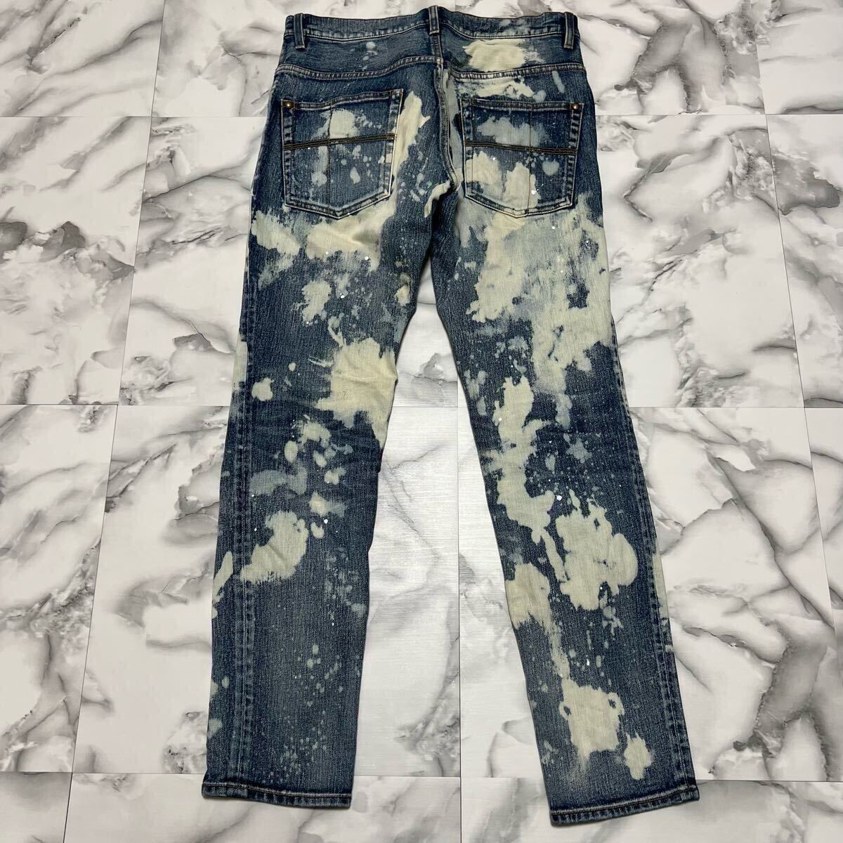  превосходный товар *unopyuunoug.-retore1piu1uguale3 Chemical woshu Denim брюки джинсы ji- хлеб 9 TAPERED популярный модель индиго 