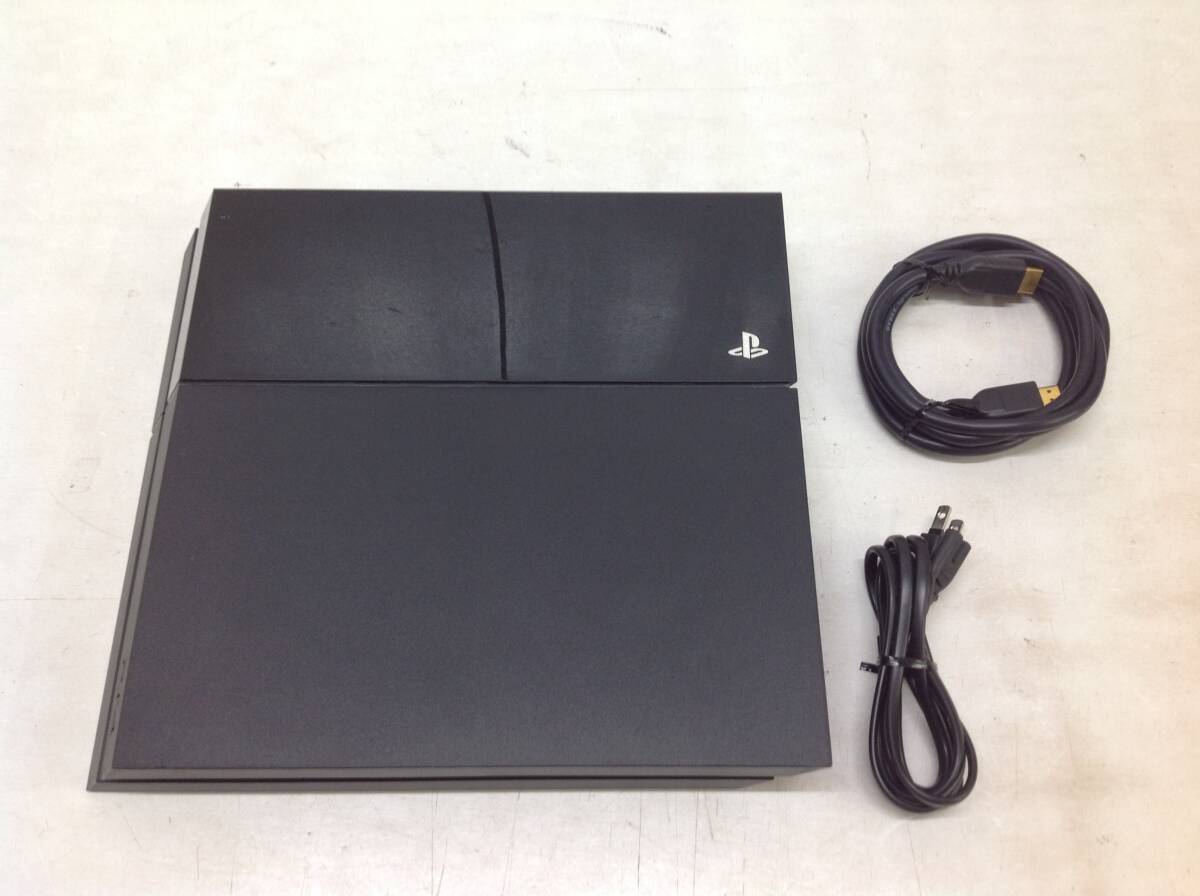 [#25][ Junk ]PS4 500GB CUH-1000A jet черный корпус . принадлежности часть 