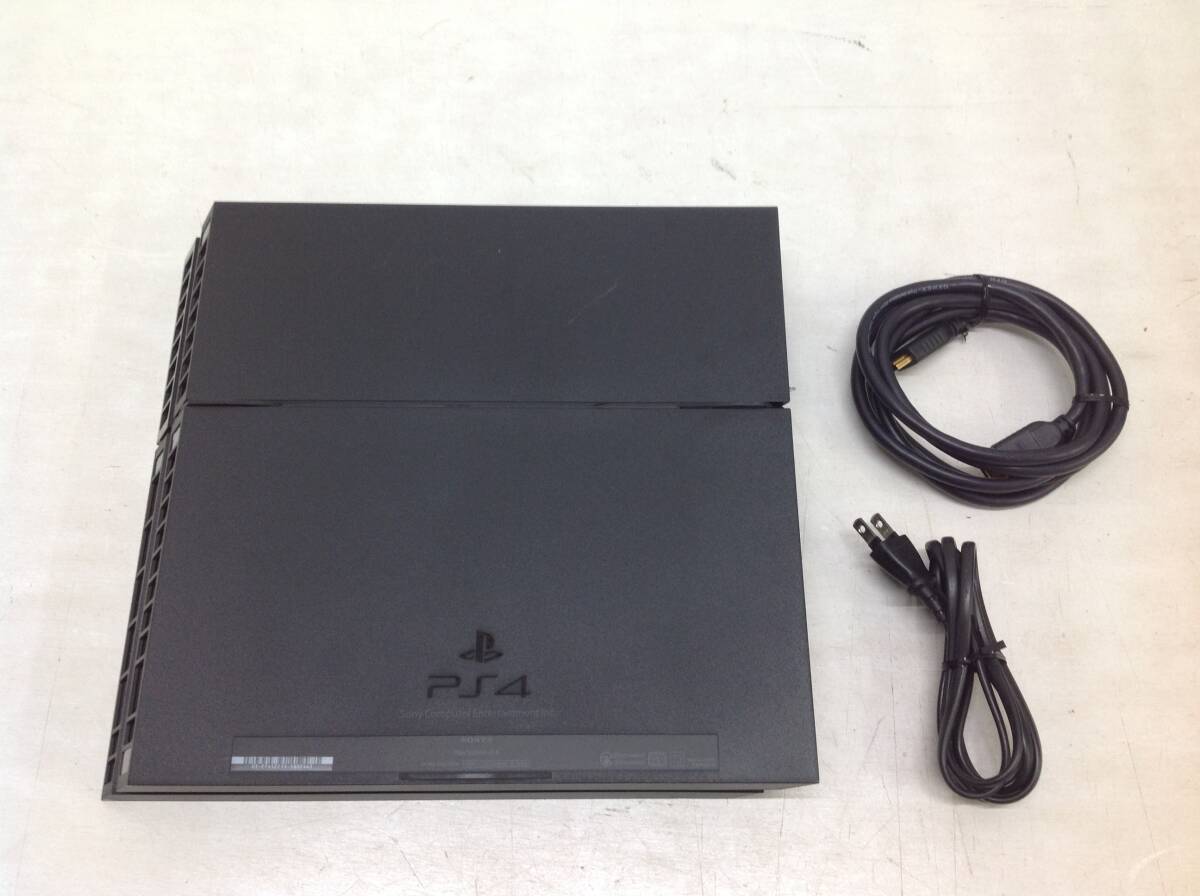 [#25][ Junk ]PS4 500GB CUH-1000A jet черный корпус . принадлежности часть 
