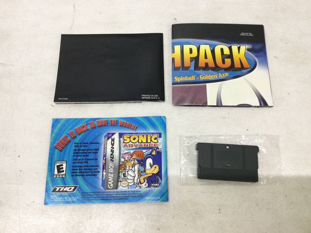 [#17] Game Boy Advance SEGA SMASH PACK иностранная версия б/у 