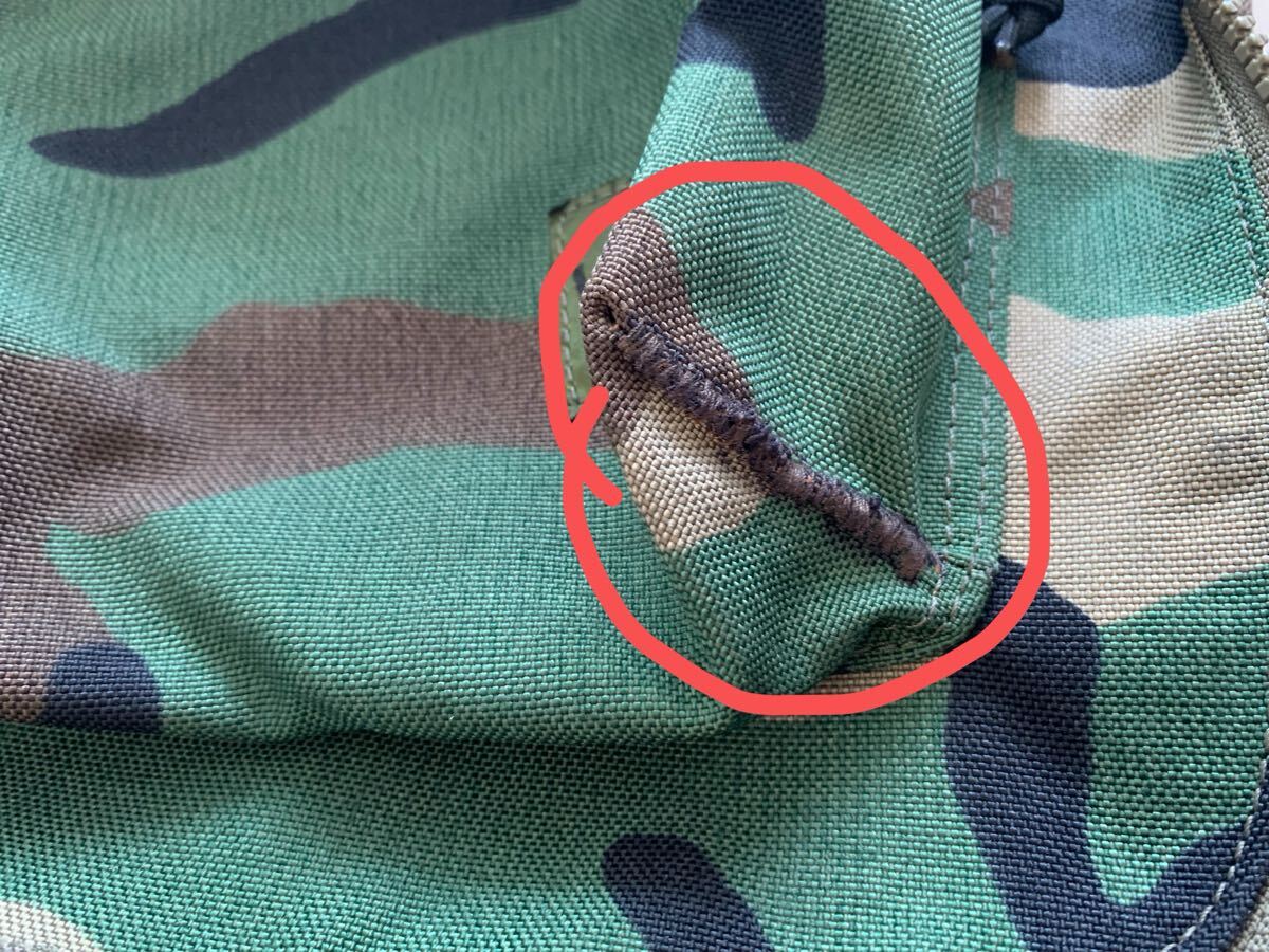 BALLISTICS BSA-1301 リバーシブル パック〈WOODLAND〉 【バリスティックス REVERSIBLE PACK】 BULLETライン 日本製 レア 中古_画像8