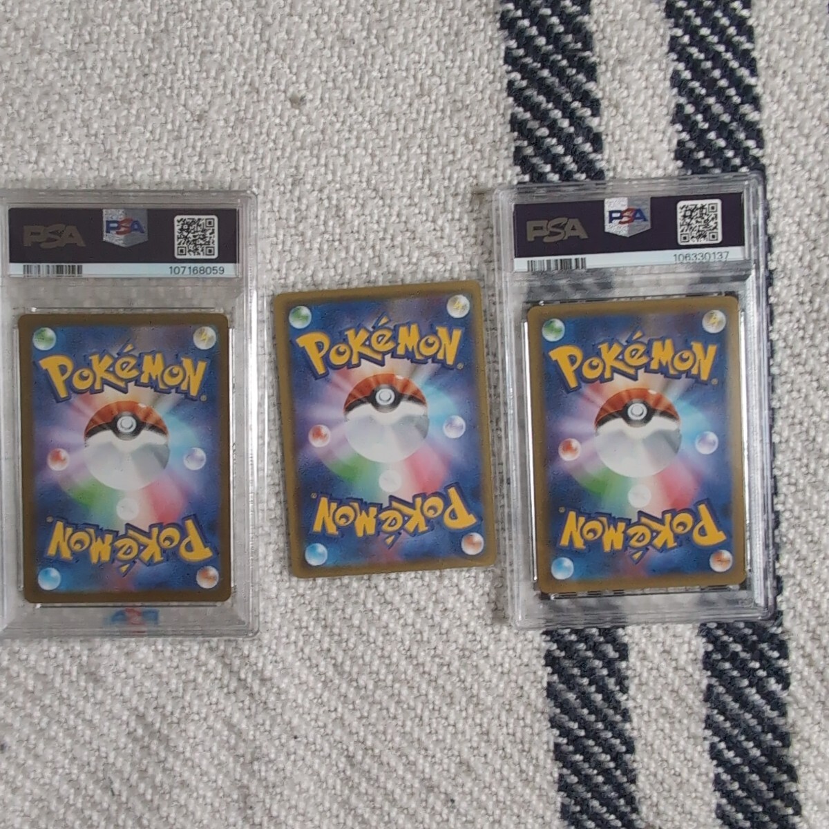 ポケモンカード 3枚セット PSA鑑定品 ミュウツー、R団のサンダー