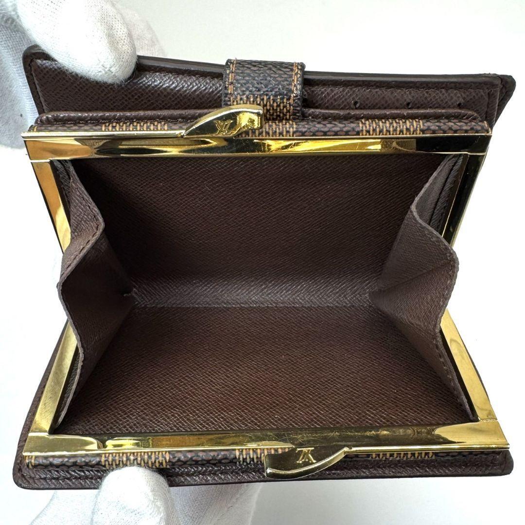 ルイヴィトン【極美品】ダミエ エベヌ ポルトフォイユヴィエノワ がま口財布 楽天市場】【財布】LOUIS VUITTON ルイ ヴィトン ダミエ