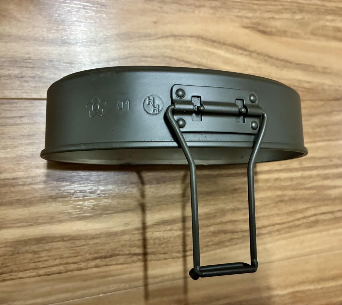 陸上自衛(wèi)隊 戦闘飯盒2型　刻印有り　飯ごう　はんごう　戦闘裝著セット　兵式飯盒　サバイバル　ソロキャンプ　2合炊き　演習　日本軍　
