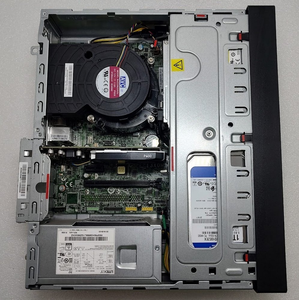 ●[Windows11 Pro] 4K対応 超速SSD Lenovo ThinkStation P330 デスクトップ型WS (Xeon E-2134 3.5GHz/24GB/SSD 256GB+1TB/DVD/Quadro P400)