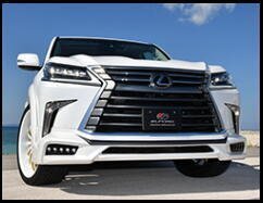 エルフォード フロントスポイラー レクサス LX570 標(biāo)準(zhǔn)バンパー用 部分カーボン仕様 2015.08-