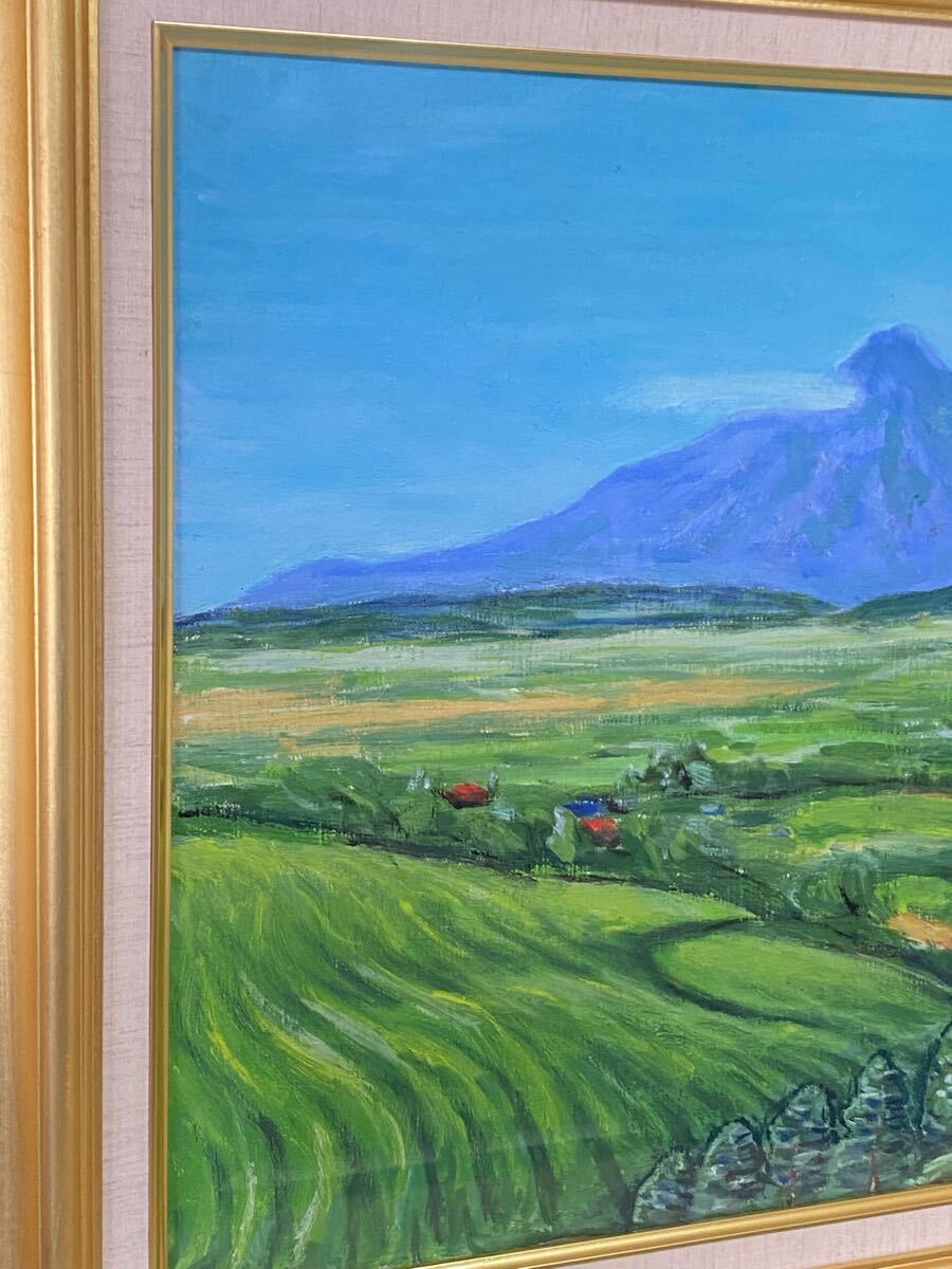 真作 油彩画 油絵 作者不明 風景画 F10号 額縁 額装 インテリア