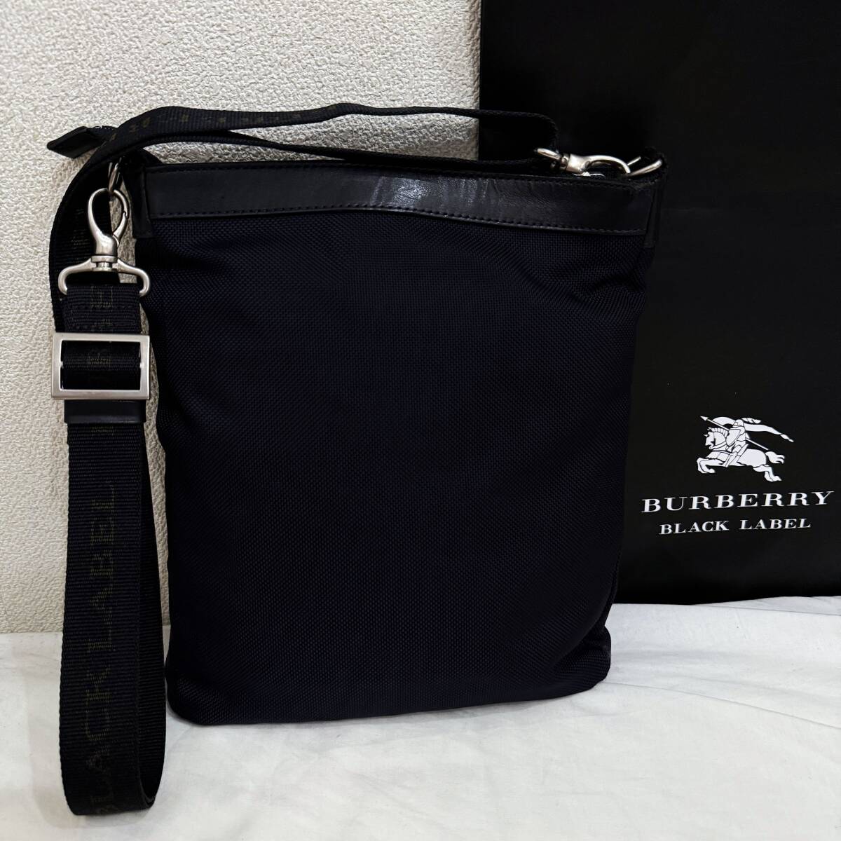  редкость BURBERRY BLACK LABEL тонкий Mini сумка на плечо sakoshu нейлон & натуральная кожа noba проверка темно-синий белый бордо #3111