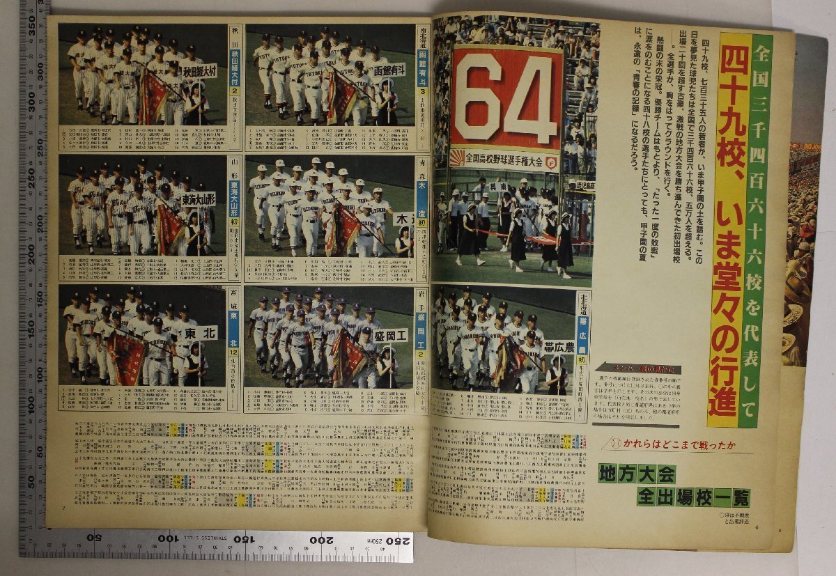 雑志『アサヒグラフ 1982年9月3日號(hào) 特別増大號(hào)』朝日新聞社 補(bǔ)足：スポーツ野球’82甲子園の夏第64回全國(guó)高校野球選手権大會(huì)荒木大輔