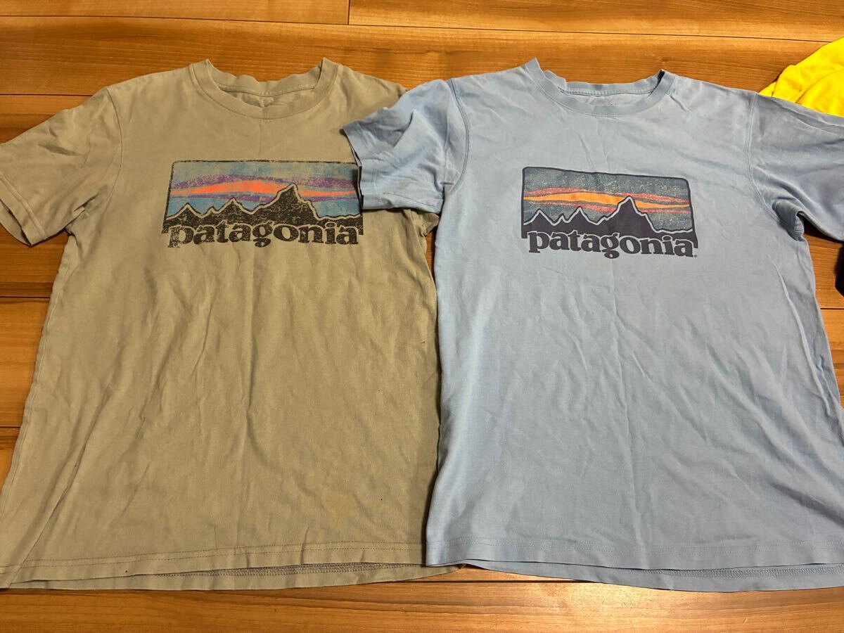 patagonia パタゴニア　p6 オーガニックコットン　tシャツ ２枚セット　グレー　水色　Ｓサイズ ヴィンテージ 