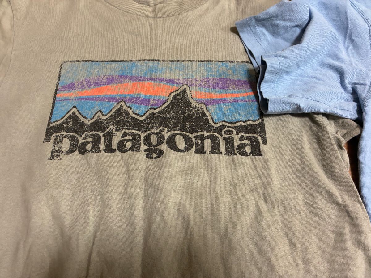 patagonia パタゴニア　p6 オーガニックコットン　tシャツ ２枚セット　グレー　水色　Ｓサイズ ヴィンテージ 